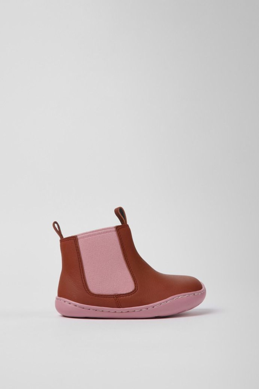 Camper Botas | Botas Rojas Y Rosas De Piel Para Ninos