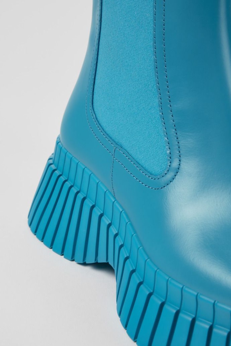 Camper Botines | Botas Azules De Piel Para Mujer