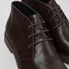 Camper Zapatos De Vestir | Botines Marrones De Piel Para Hombre