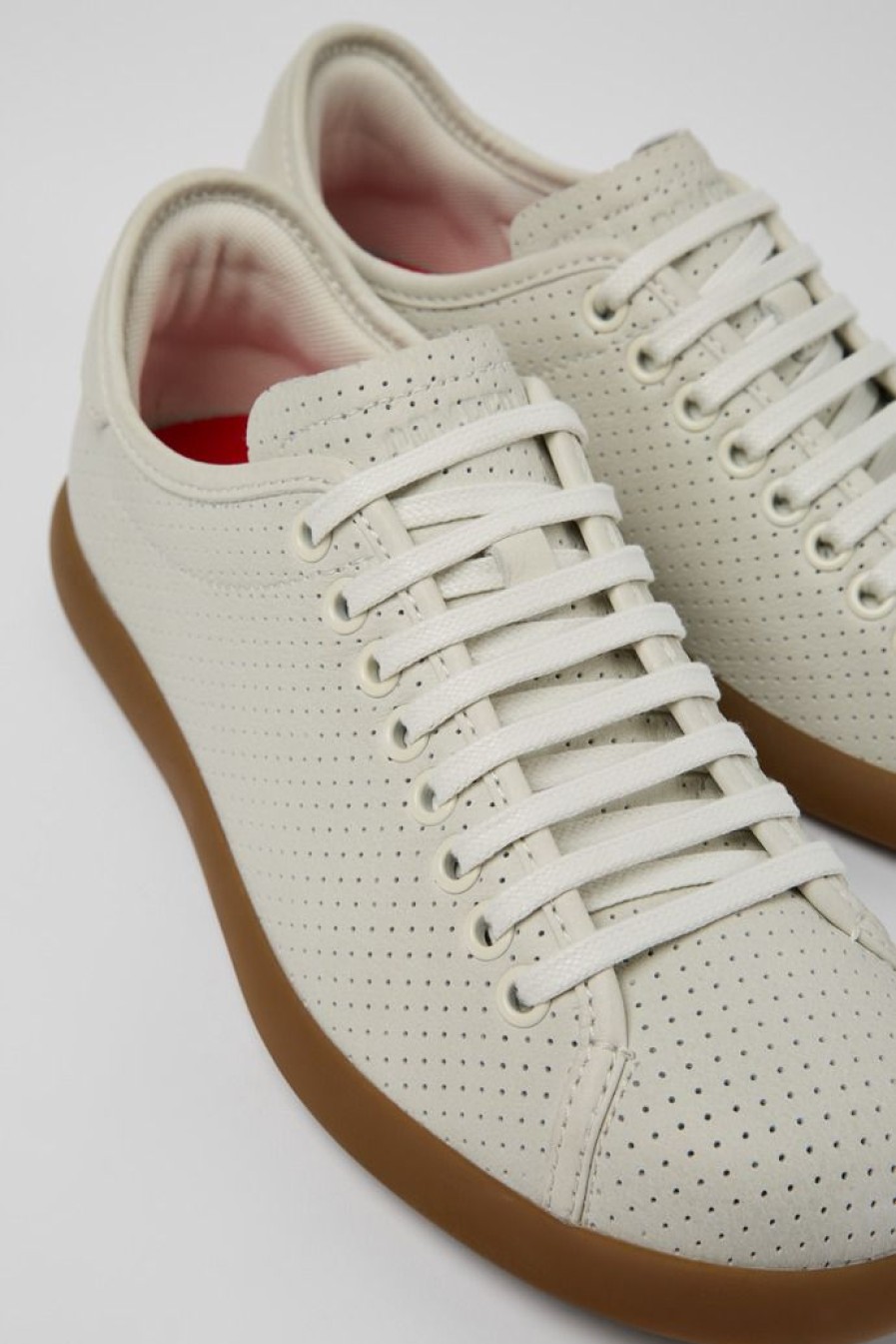 Camper Zapatillas | Sneaker De Piel Blanca Para Mujer