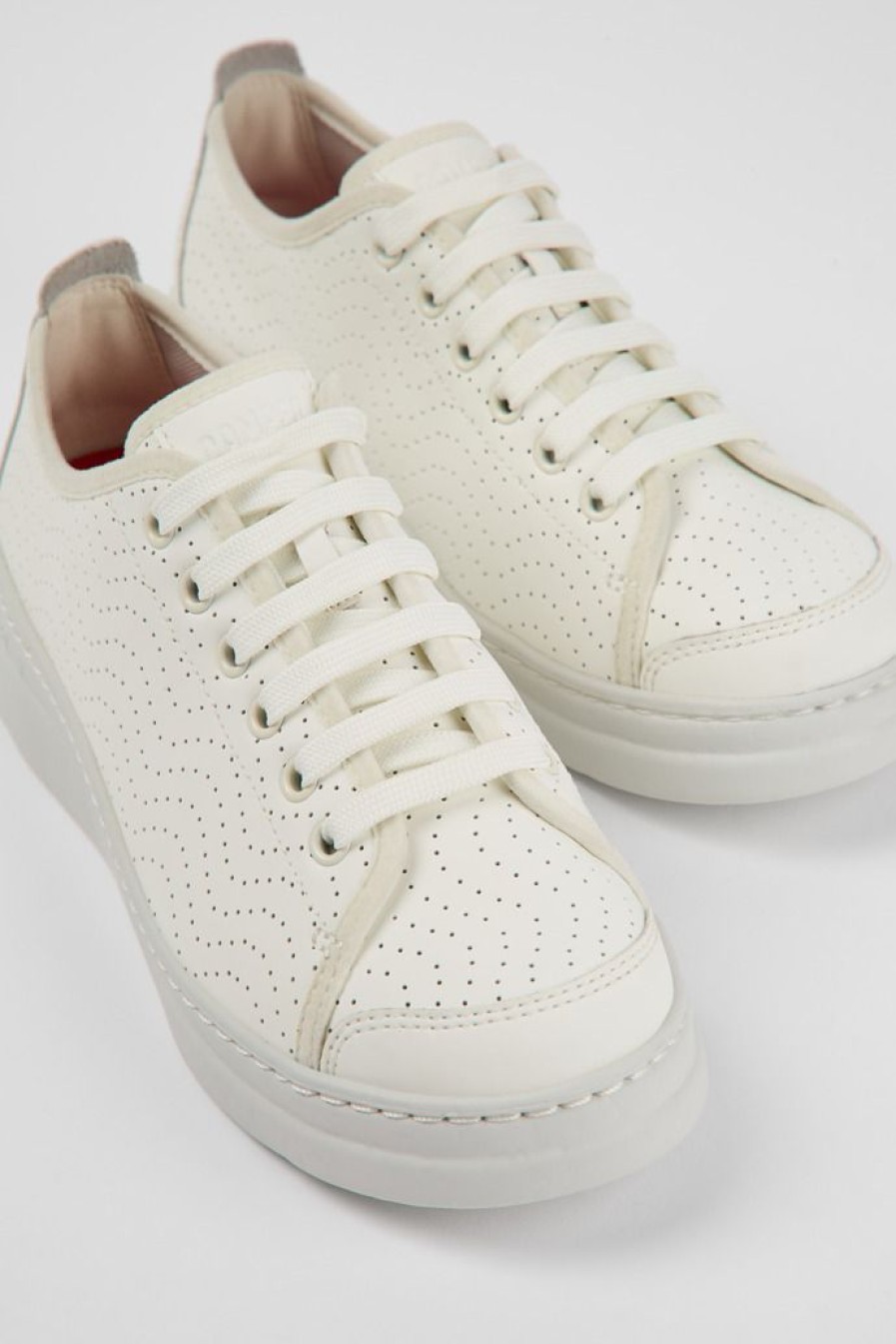 Camper Zapatillas | Sneaker De Piel Blanca Para Mujer