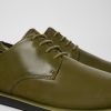 Camper Zapatos De Vestir | Zapato Blucher De Piel Verde Para Hombre