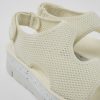 Camper Sandalias | Sandalias Blancas De Tejido Para Mujer