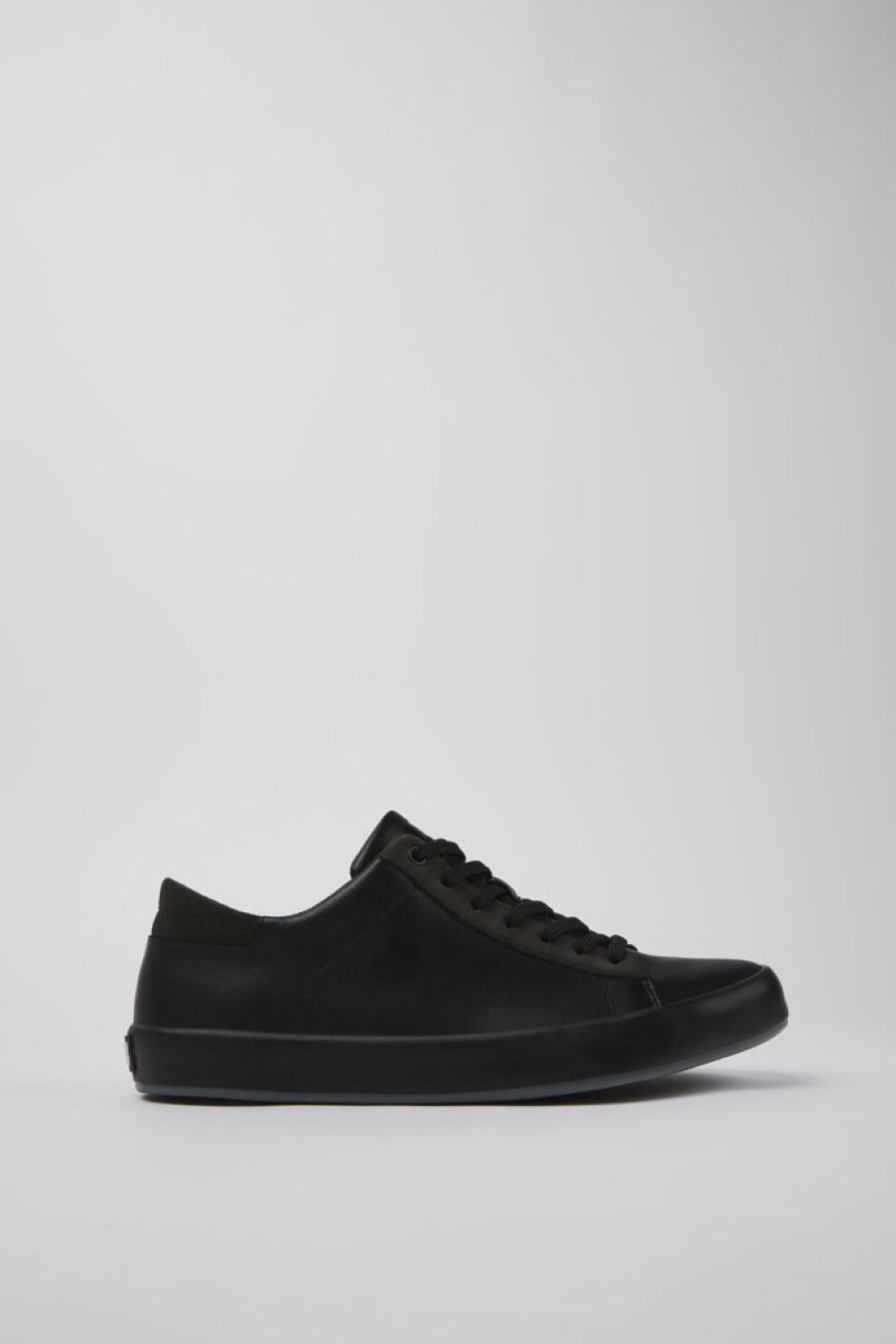 Camper Zapatillas | Sneaker De Piel/Nobuk Negra Para Hombre