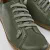 Camper Zapatos Casual | Zapatos Verdes De Piel Para Mujer