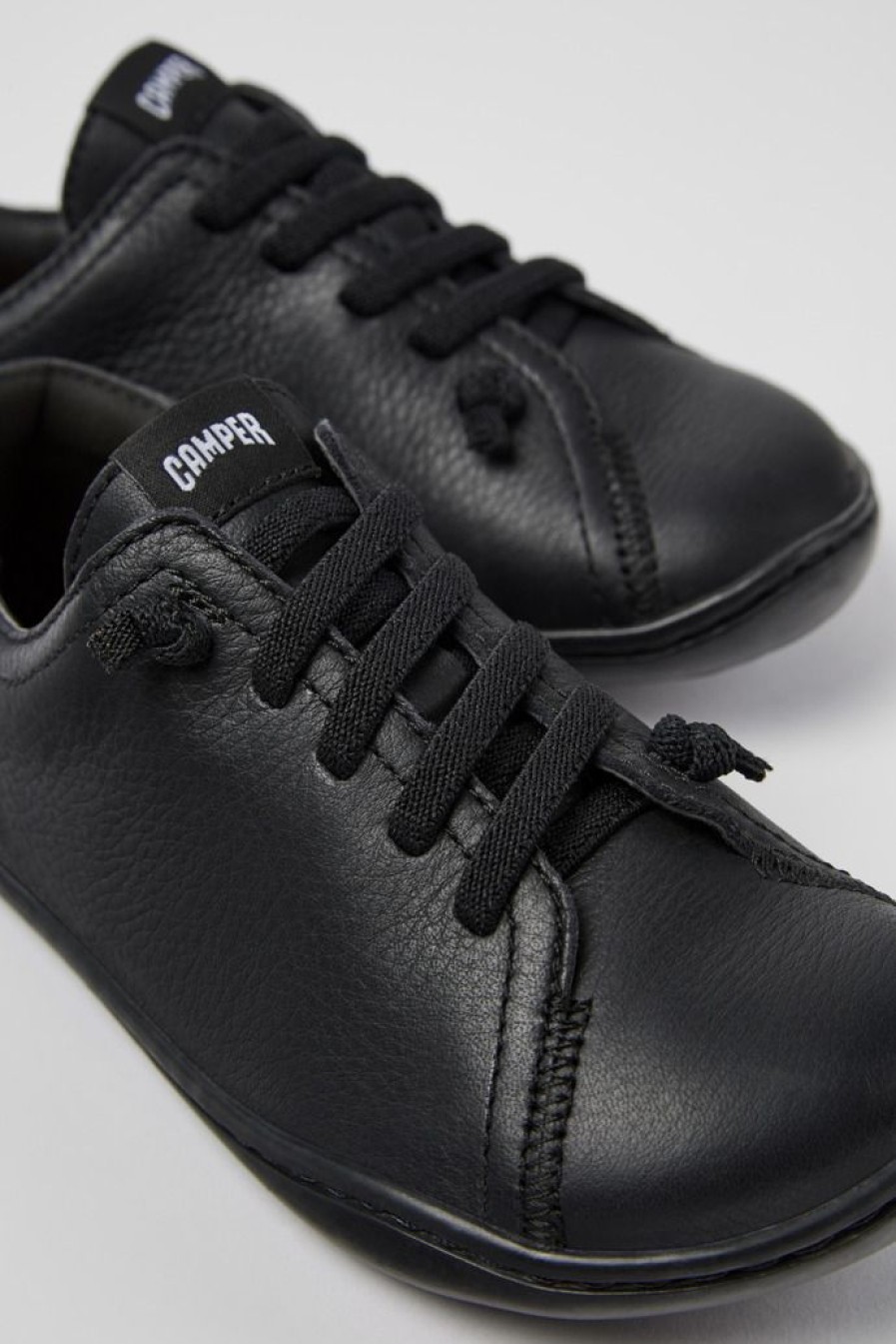 Camper Zapatos De Cordones | Zapato Abierto De Piel Negro