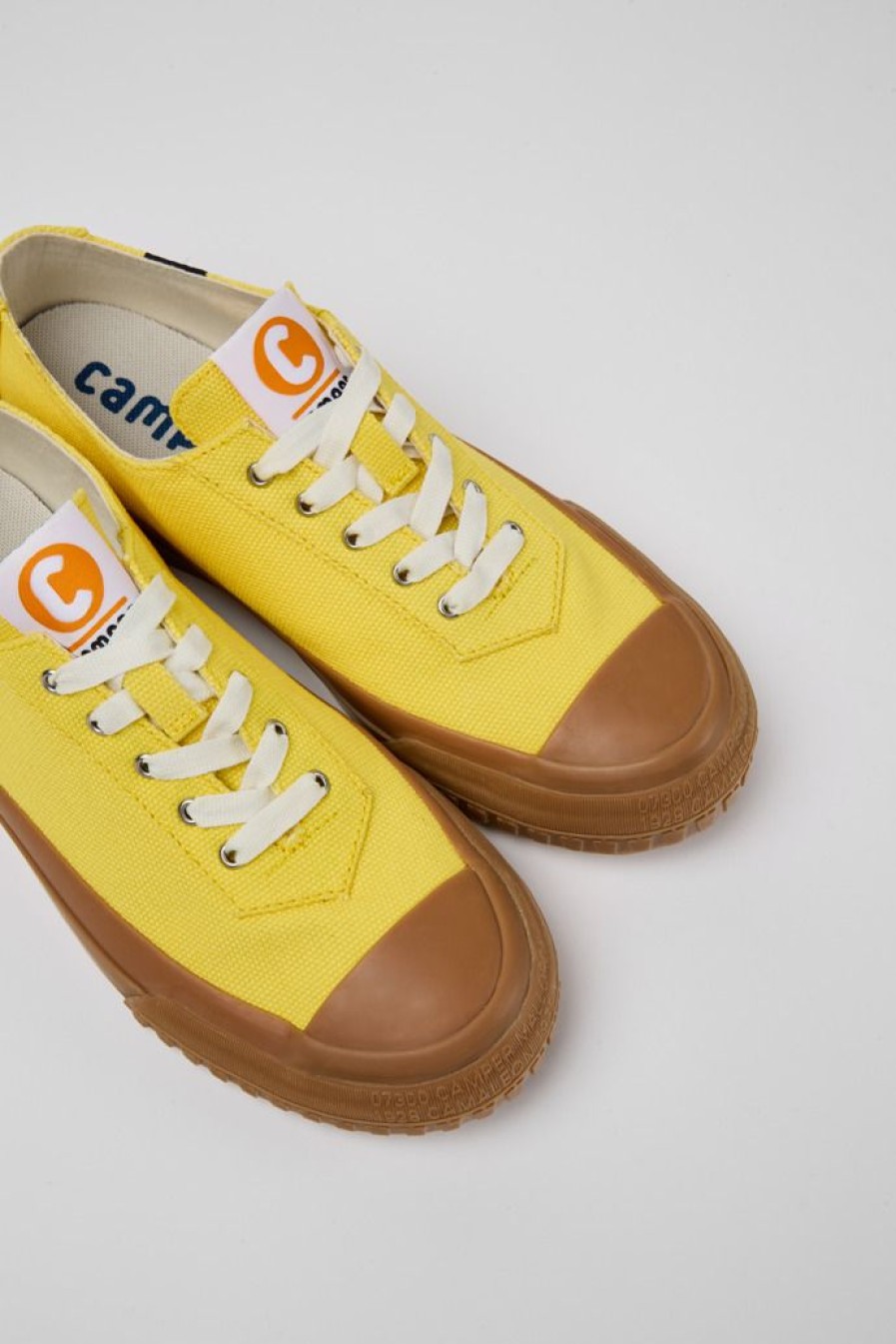 Camper Zapatillas | Sneakers De Algodon Reciclado Amarillas Para Mujer