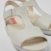 Camper Sandalias | Sandalias De Piel Blancas Para Mujer