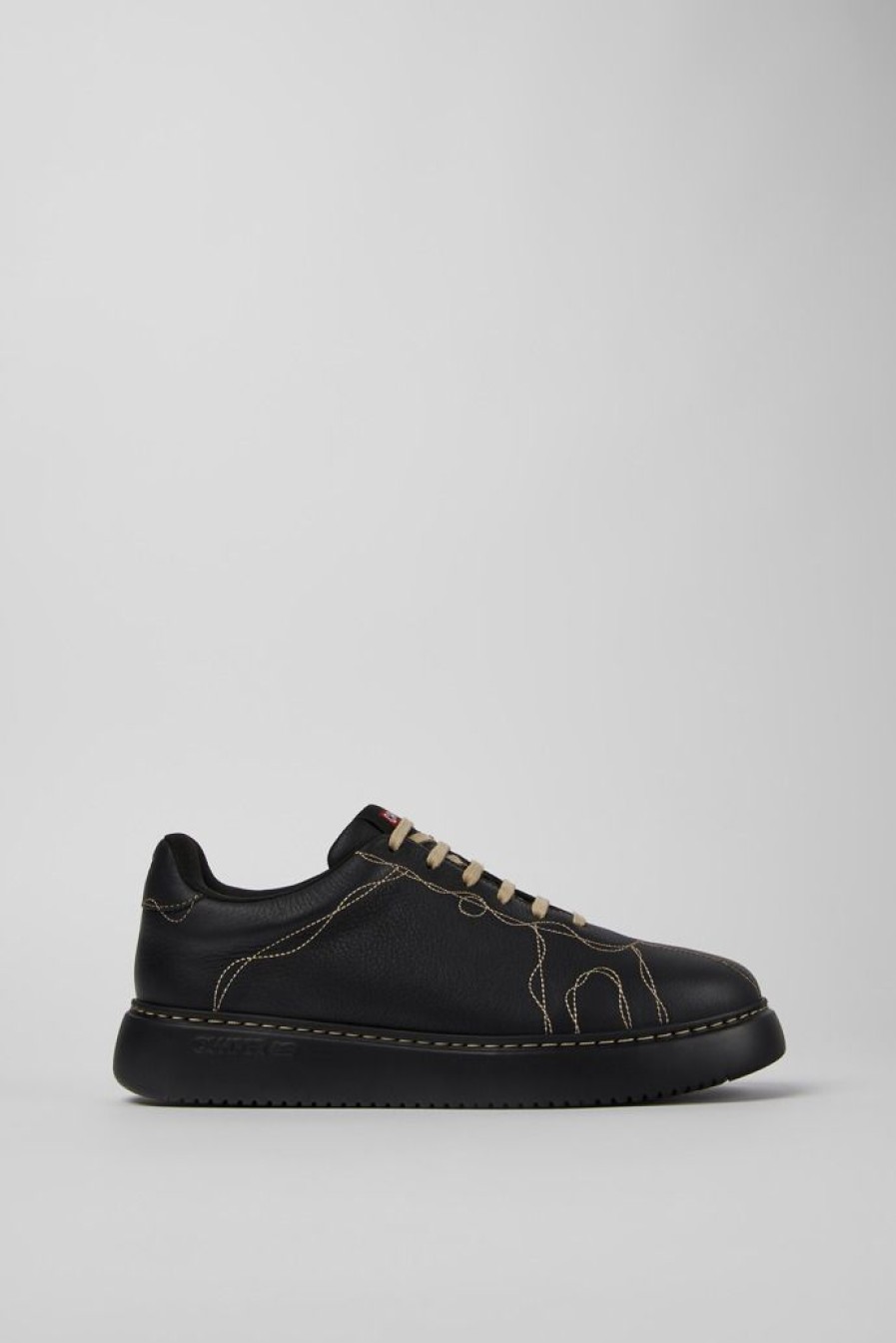 Camper Zapatillas | Sneaker De Piel Negra Para Hombre