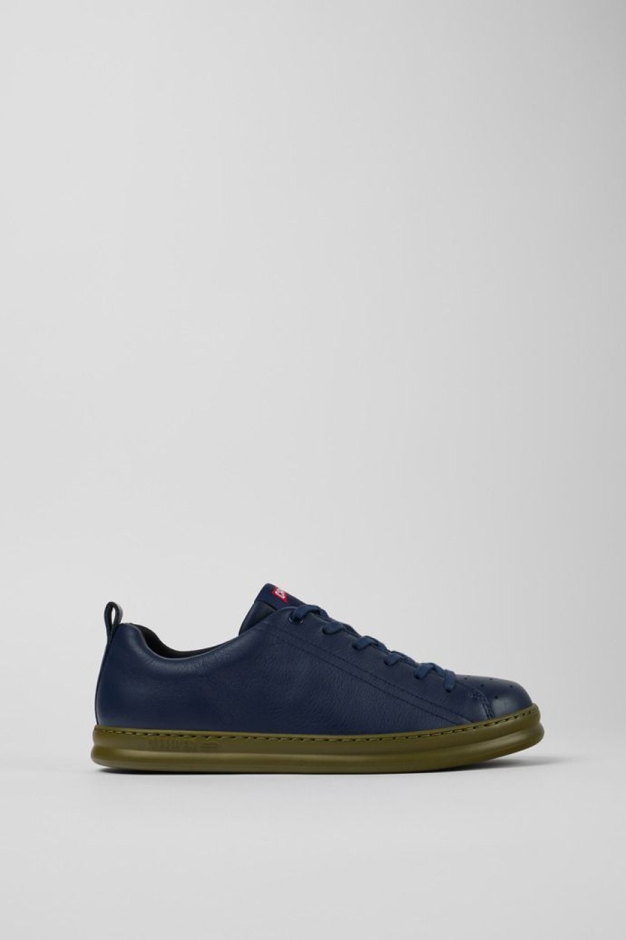 Camper Zapatillas | Sneaker De Piel Azul Para Hombre