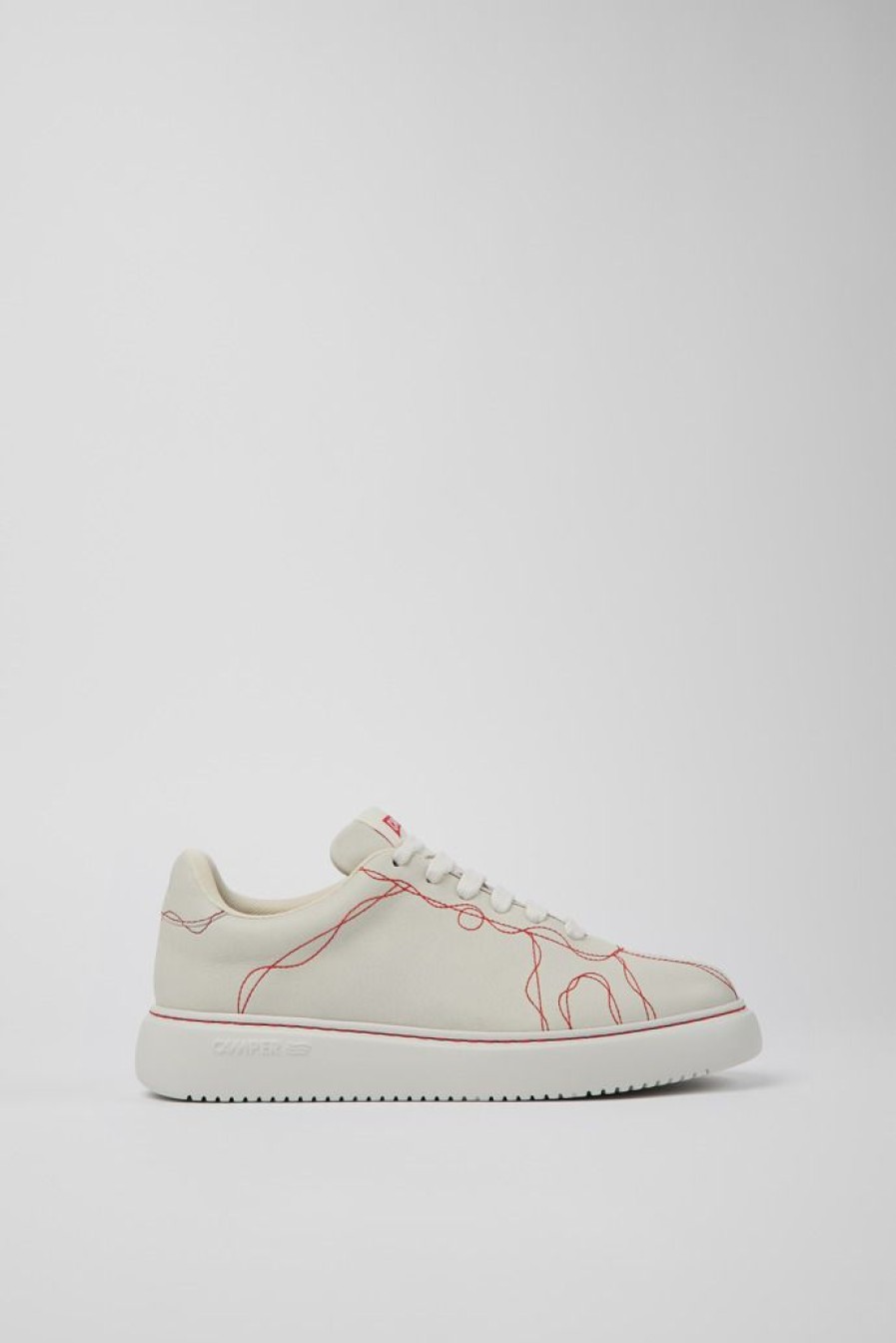 Camper Zapatillas | Sneaker De Piel Blanca Para Mujer