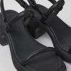 Camper Sandalias | Sandalia De Piel Negra Para Mujer