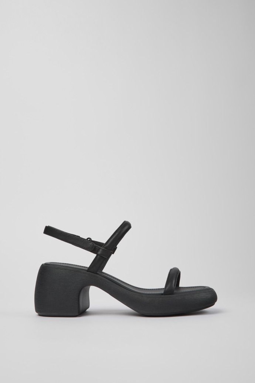 Camper Sandalias | Sandalia De Piel Negra Para Mujer