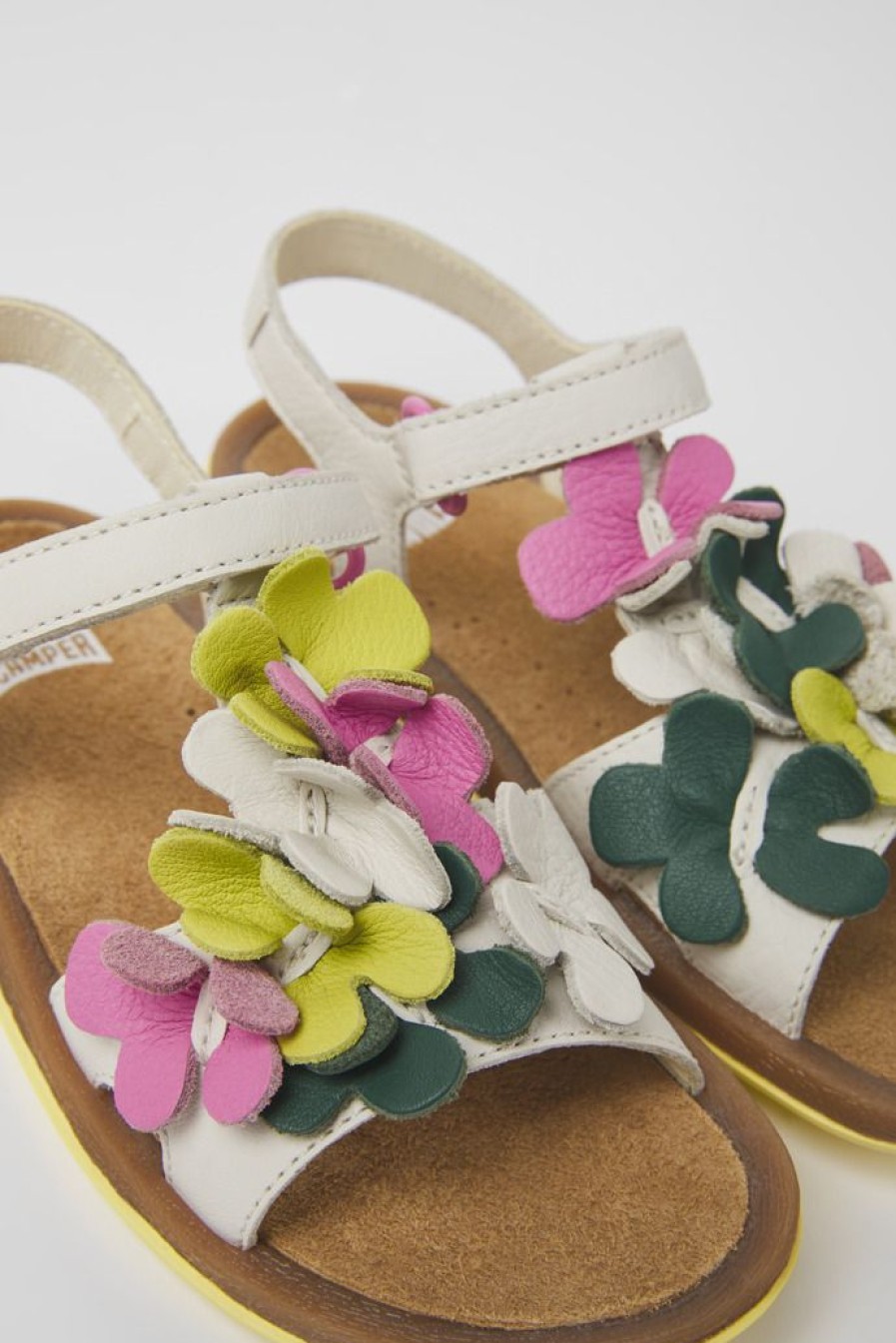 Camper Sandalias | Sandalias Multicolores De Piel Para Ninos