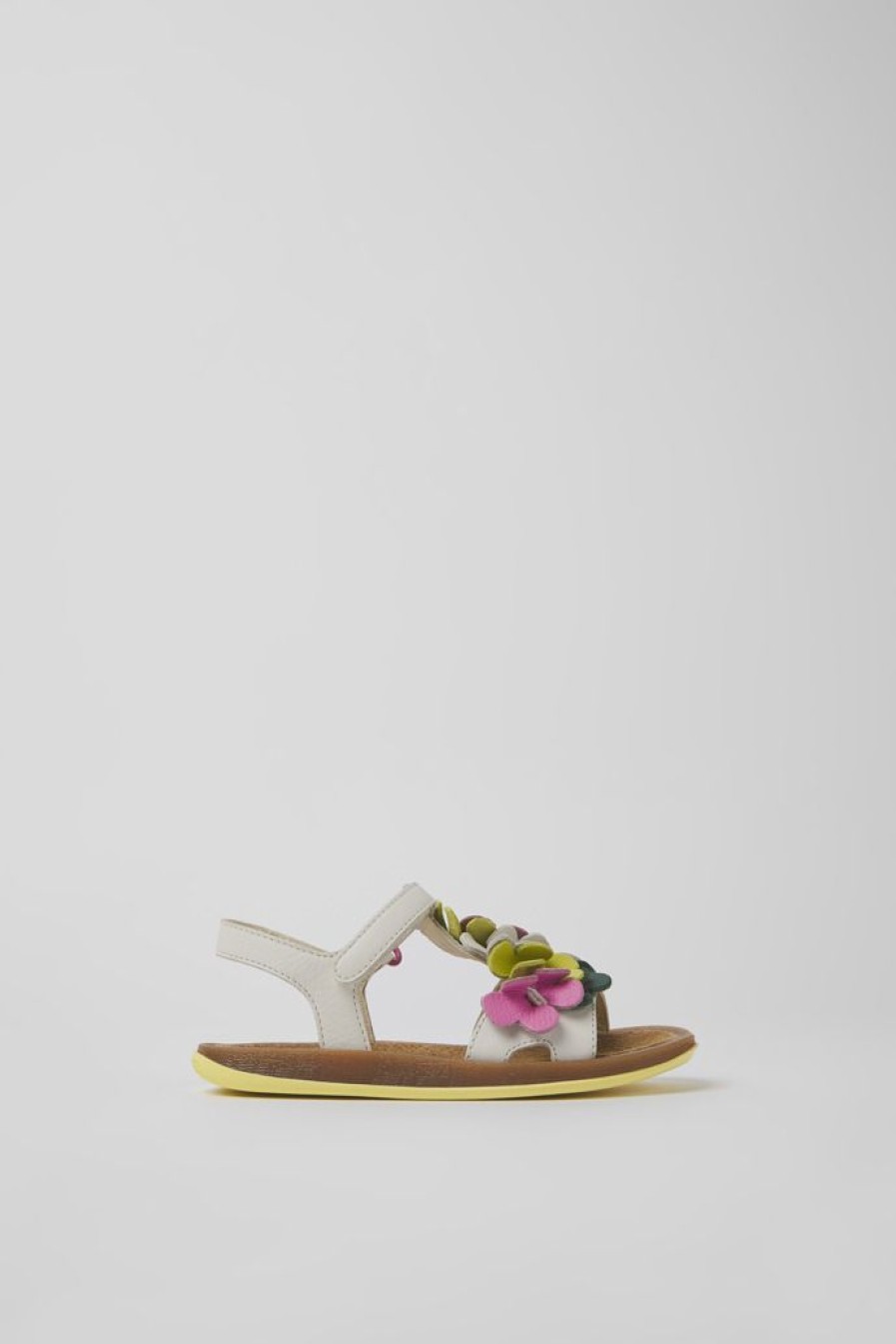 Camper Sandalias | Sandalias Multicolores De Piel Para Ninos