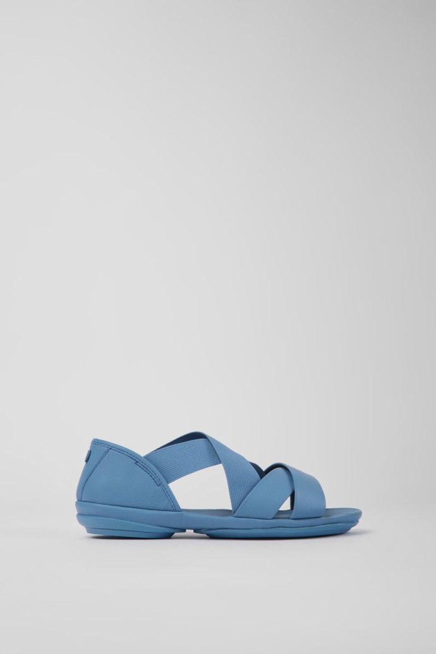 Camper Sandalias | Sandalias De Piel Azules Para Mujer