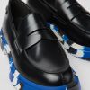 Camper Zapatos De Vestir | Mocasin De Piel Negro Para Hombre