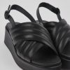 Camper Sandalias | Sandalias De Piel Negras Para Mujer