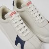 Camper Zapatillas | Sneakers Blancas De Piel Sin Tenir Para Mujer