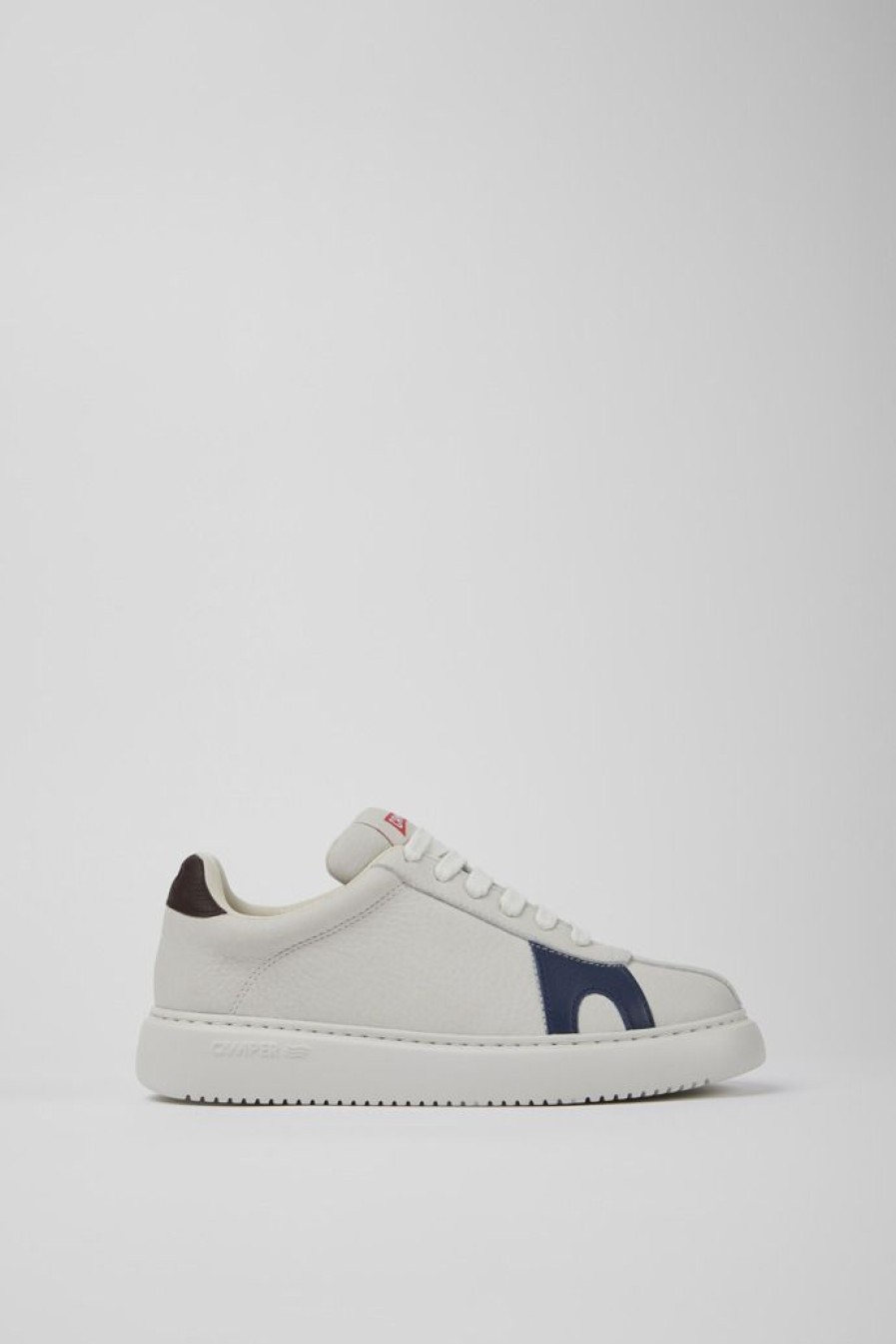 Camper Zapatillas | Sneakers Blancas De Piel Sin Tenir Para Mujer