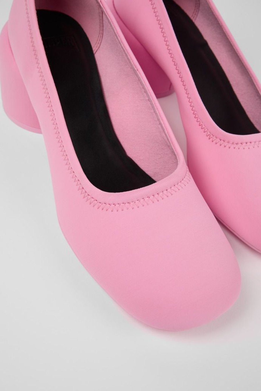 Camper Zapatos De Vestir | Bailarina De Tejido Rosa Para Mujer