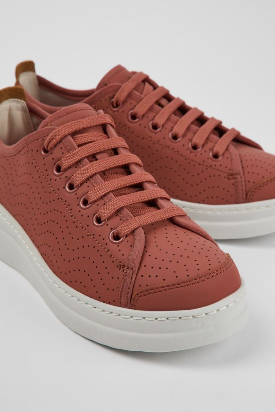 Camper Zapatillas | Sneaker De Piel Roja Para Mujer