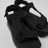 Camper Sandalias | Sandalias De Pet Reciclado Negras Para Mujer