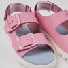 Camper Sandalias | Sandalias Rosas De Piel Para Ninos