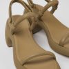 Camper Sandalias | Sandalia De Piel Marron Para Mujer