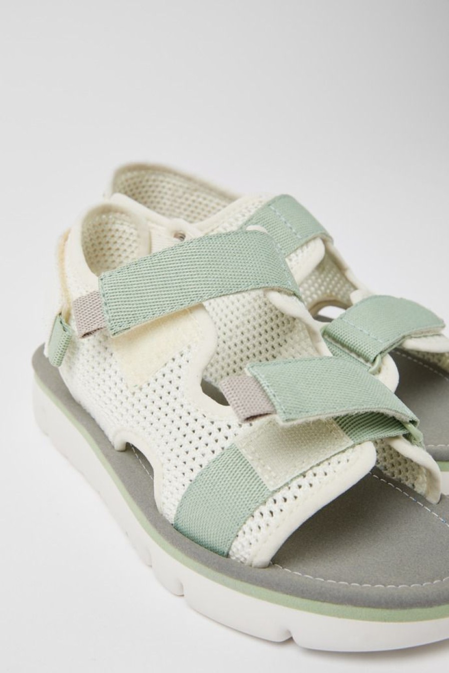 Camper Sandalias | Sandalias Blancas, Verdes Y Grises Para Mujer