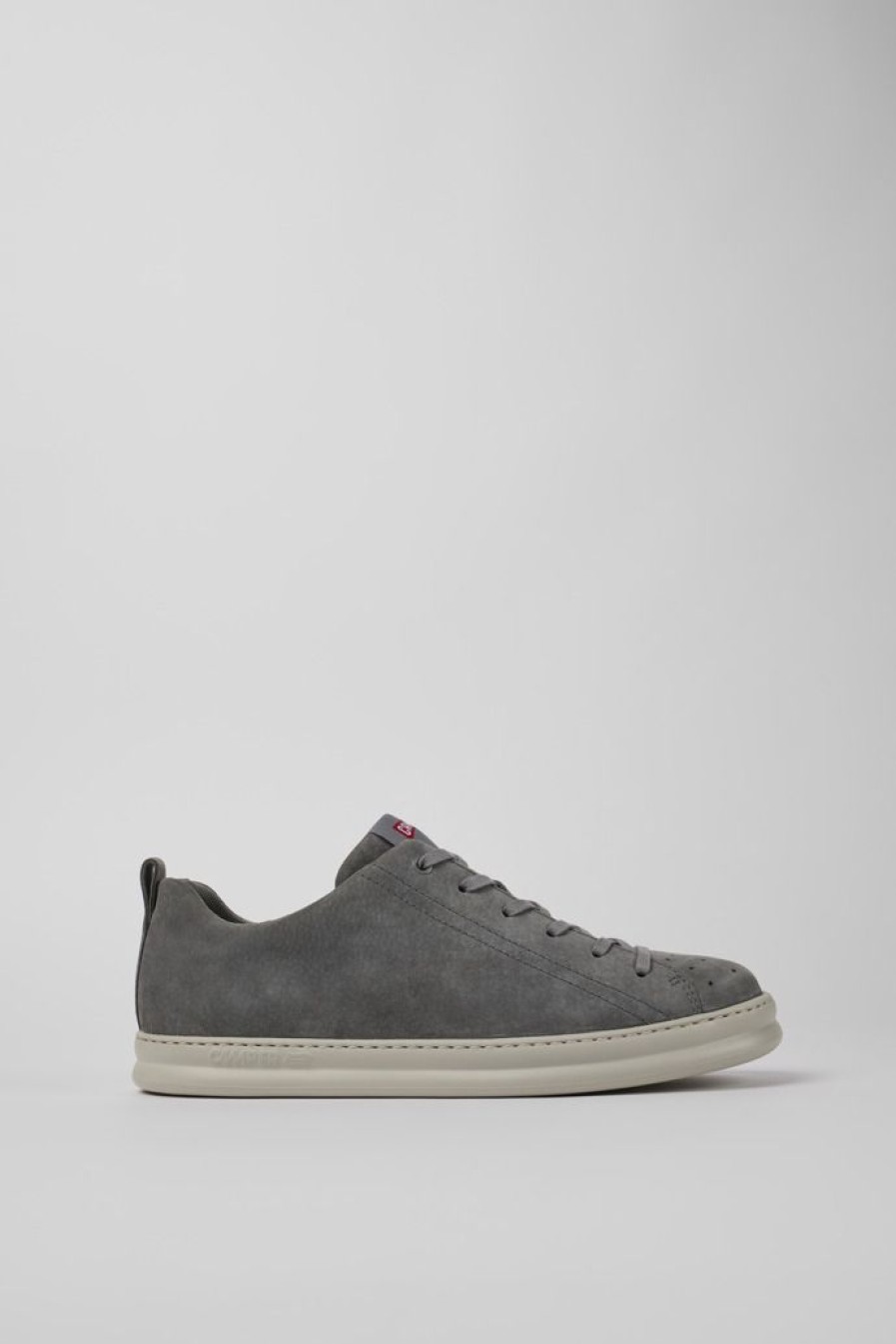 Camper Zapatillas | Sneaker De Nobuk Gris Para Hombre