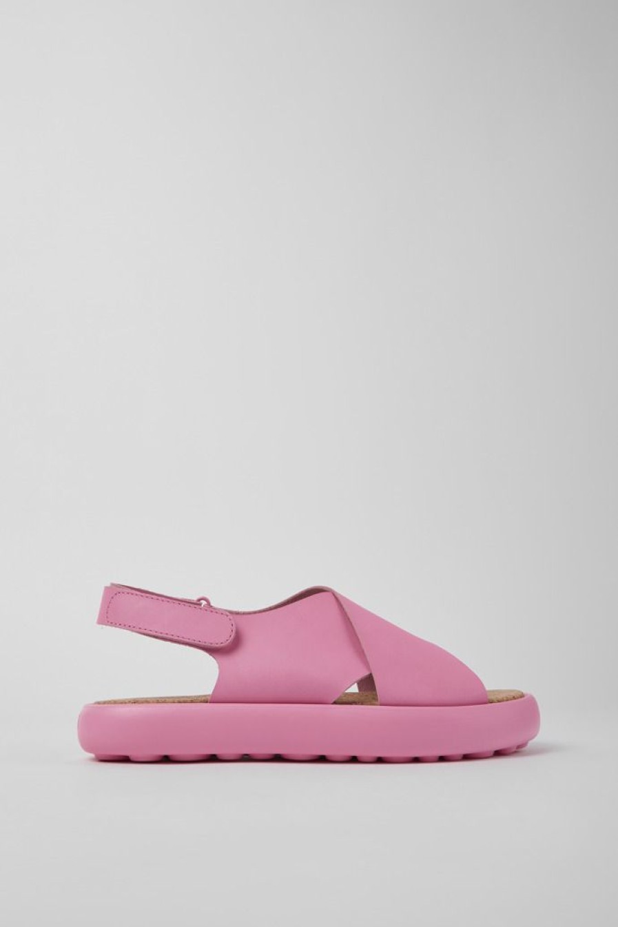 Camper Sandalias | Sandalias Rosas De Piel Para Hombre