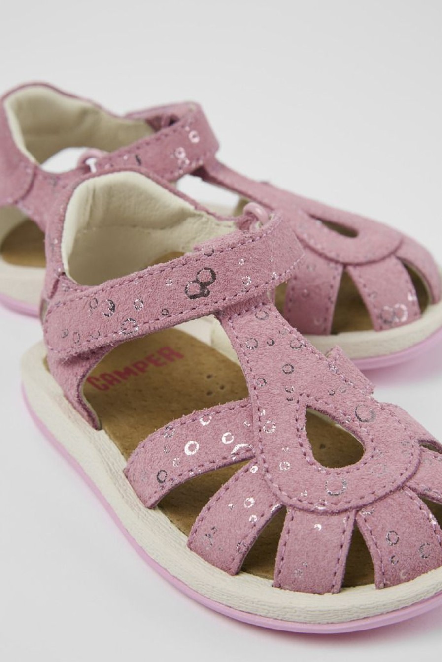 Camper Sandalias | Sandalia De Nobuk Rosa