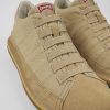 Camper Zapatos Casual | Zapatilla De Baloncesto De Tejido/Nobuk Beige Para Hombre