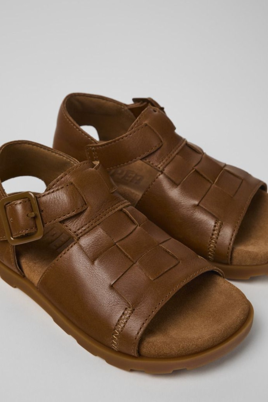 Camper Sandalias | Sandalia De Piel Marron