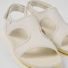 Camper Sandalias | Sandalias De Piel Blancas Para Mujer