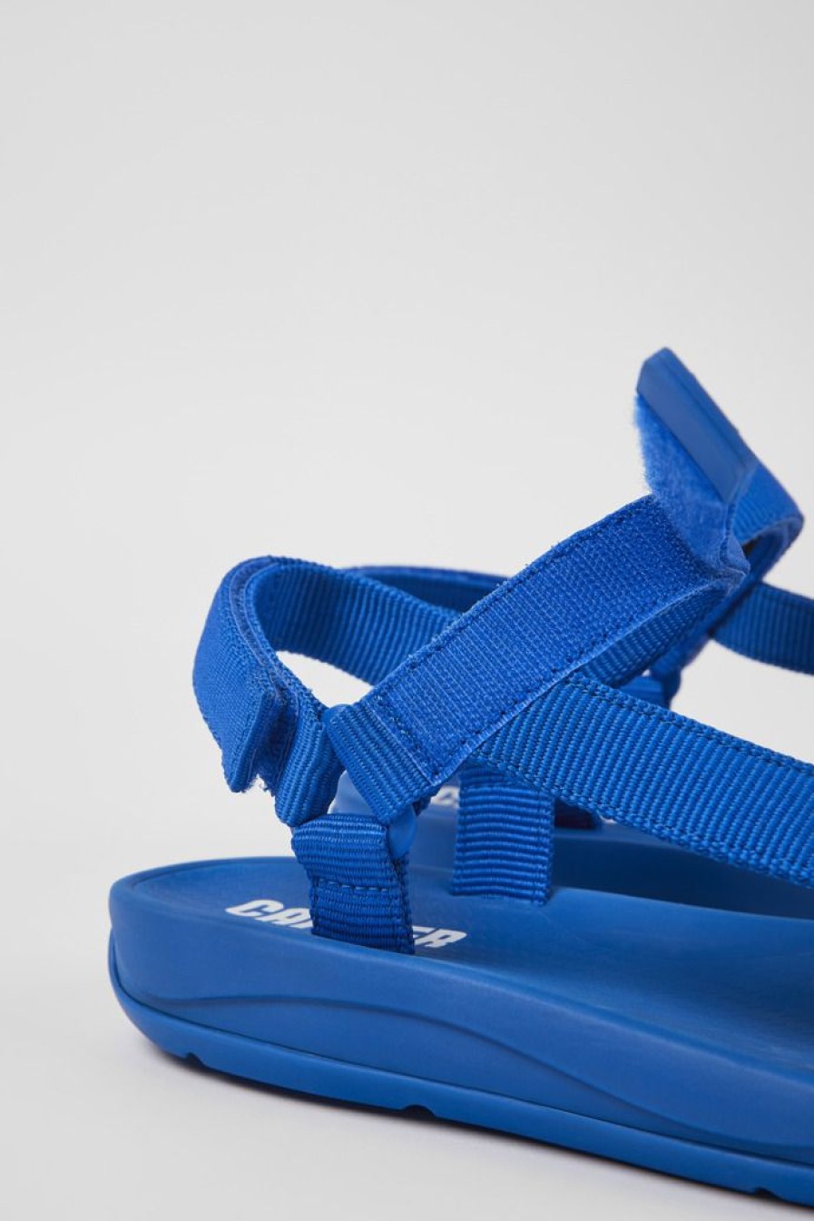 Camper Sandalias | Sandalia De Tejido Azul Para Mujer