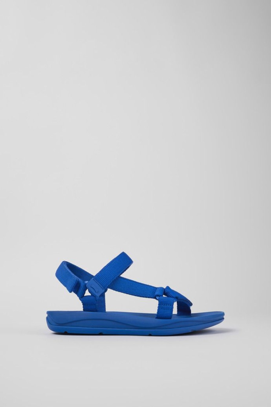 Camper Sandalias | Sandalia De Tejido Azul Para Mujer